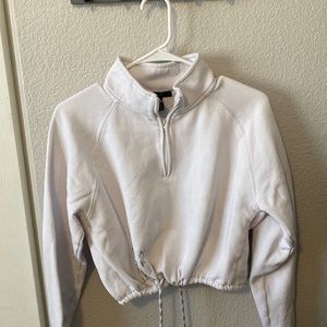 forever 21 drawstring workout sweater